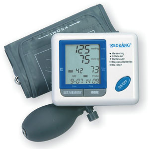 수동 가압 홈 휴대용 세미-자동 디지털 손목 혈액 압력 모니터